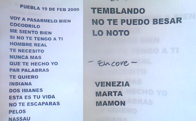 Set List